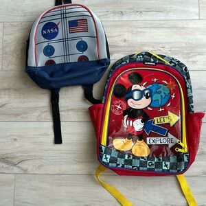 Disney mickey back pack w bonus